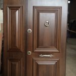 درب ضد سرقت 1/5 لنگه روکش راش دو قاب برجسته کد 10321000