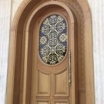 درب لابی روکش چوب بلوط قاب تونیک کد 30231001