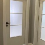 درب اتاقی MDF رنگ شیشه خور سه قاب کد 20441001