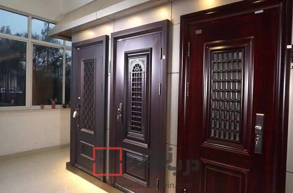 تنوع در طراحی درب ضد سرقت چوبی