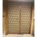 درب آکوستیک لمسه دو لنگه نسکافه ای